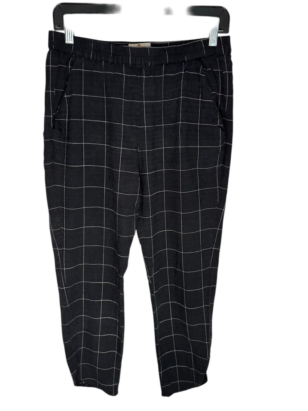 Marine Layer Striped Ankle Pants Size S Pull On Elastic Waist Casual